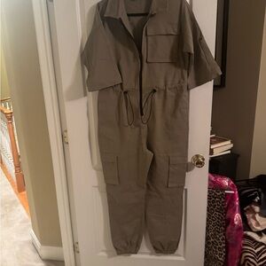 Women's Olive Jumpsuit